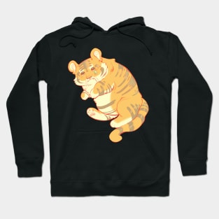 sad cat chonky tiger Hoodie